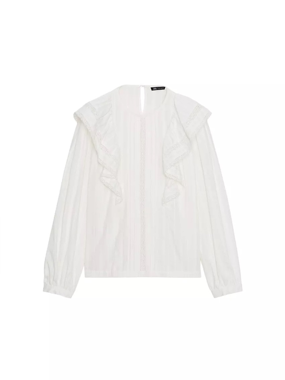 Zara Ruffled Long Sleeve Top